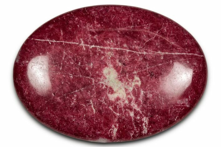 Vibrant Polished Thulite Stone - Trondheim, Norway #343919